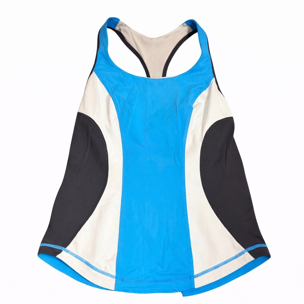Lululemon Athletica Blue and Black Tank Top